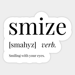 Smize Definition Sticker